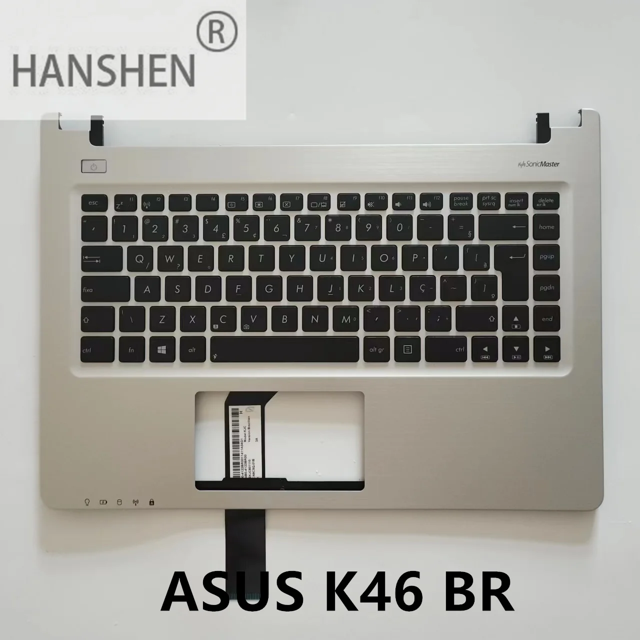 Imagem -03 - Hanshen-versão Brasileira do Novo Teclado Adequado para Asus S46c K46 K46cm R405c A46c K46c E46c