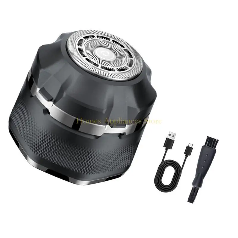 Barbeadores cabeça d0ab para homens carecas homens elétricos magnéticos barbeador recarregável LED sem fio exibir um aparador