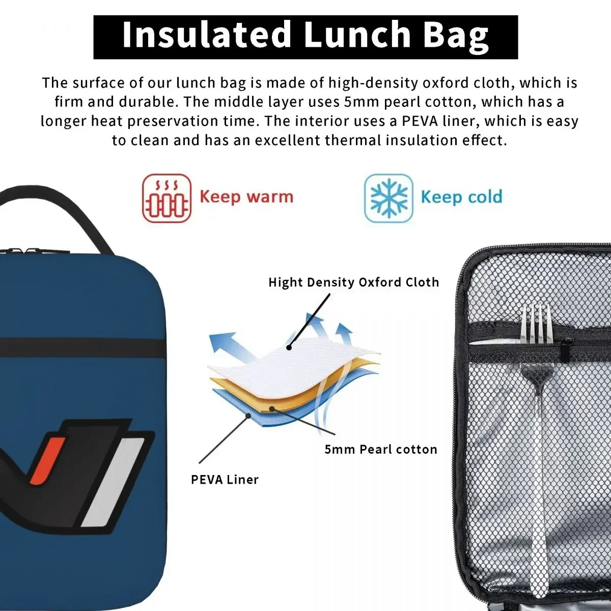 Borse per il pranzo Hyundai N Performance borsa termica portatile per il pranzo borsa termica riutilizzabile per la scuola dei bambini da lavoro
