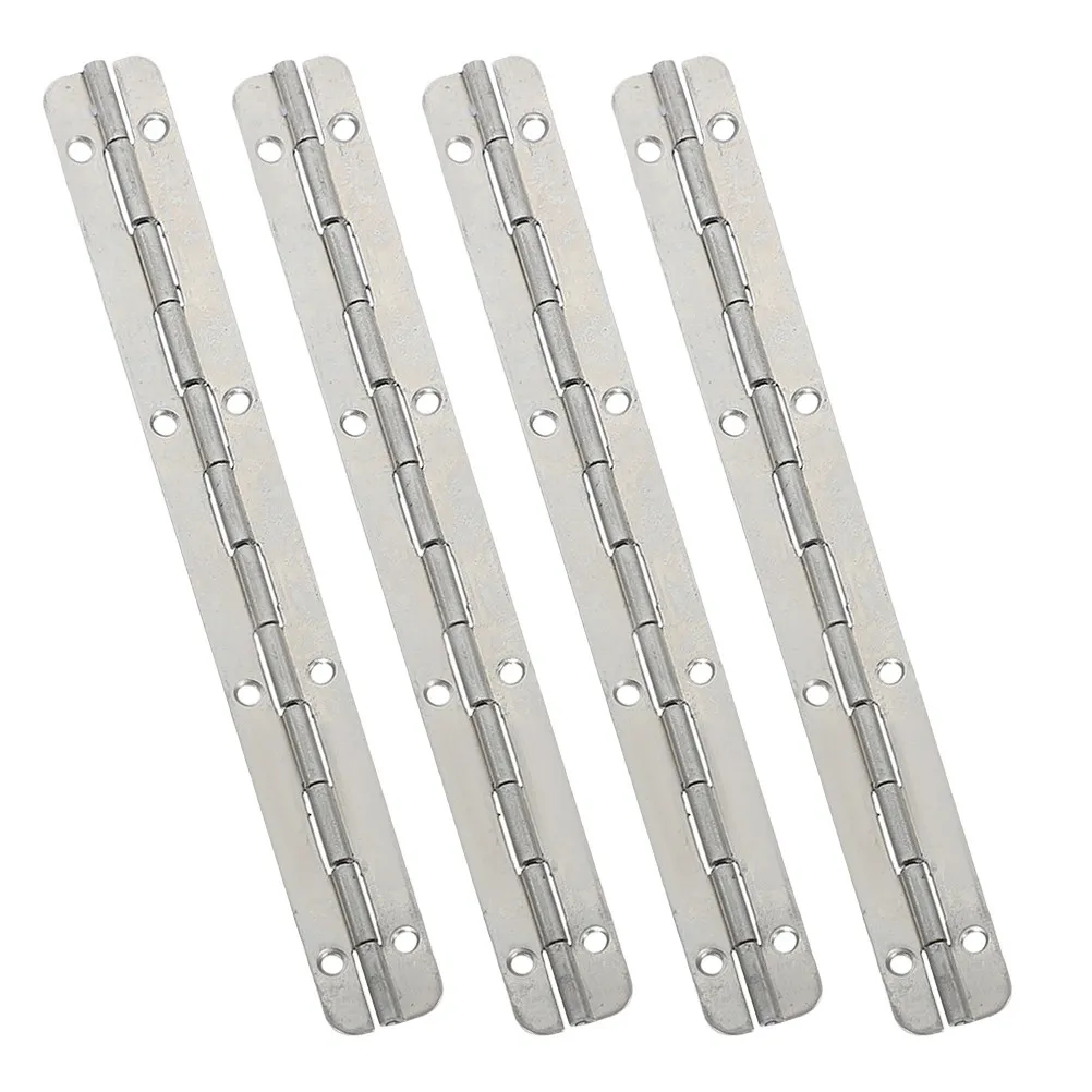 4Pcs Heavy Duty Mini Box Hinges Piano Hinges Polished Stainless Steel Jewelry Woodworking Hardware Jewelry Latches