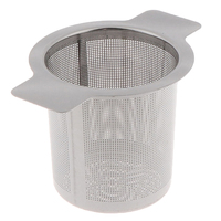 10cm*7.5cm 1Pc Stainless Steel Mesh Tea Infuser Metal Cup Strainer Loose Tea Leaf Filter Sieve