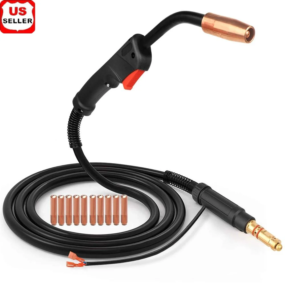 100Amp Lincoln Magnum 100L K530-5 MIG Welding Torch Kit with 10 Tips Compatible with Lincoln SP Series Welders 10ft Cable