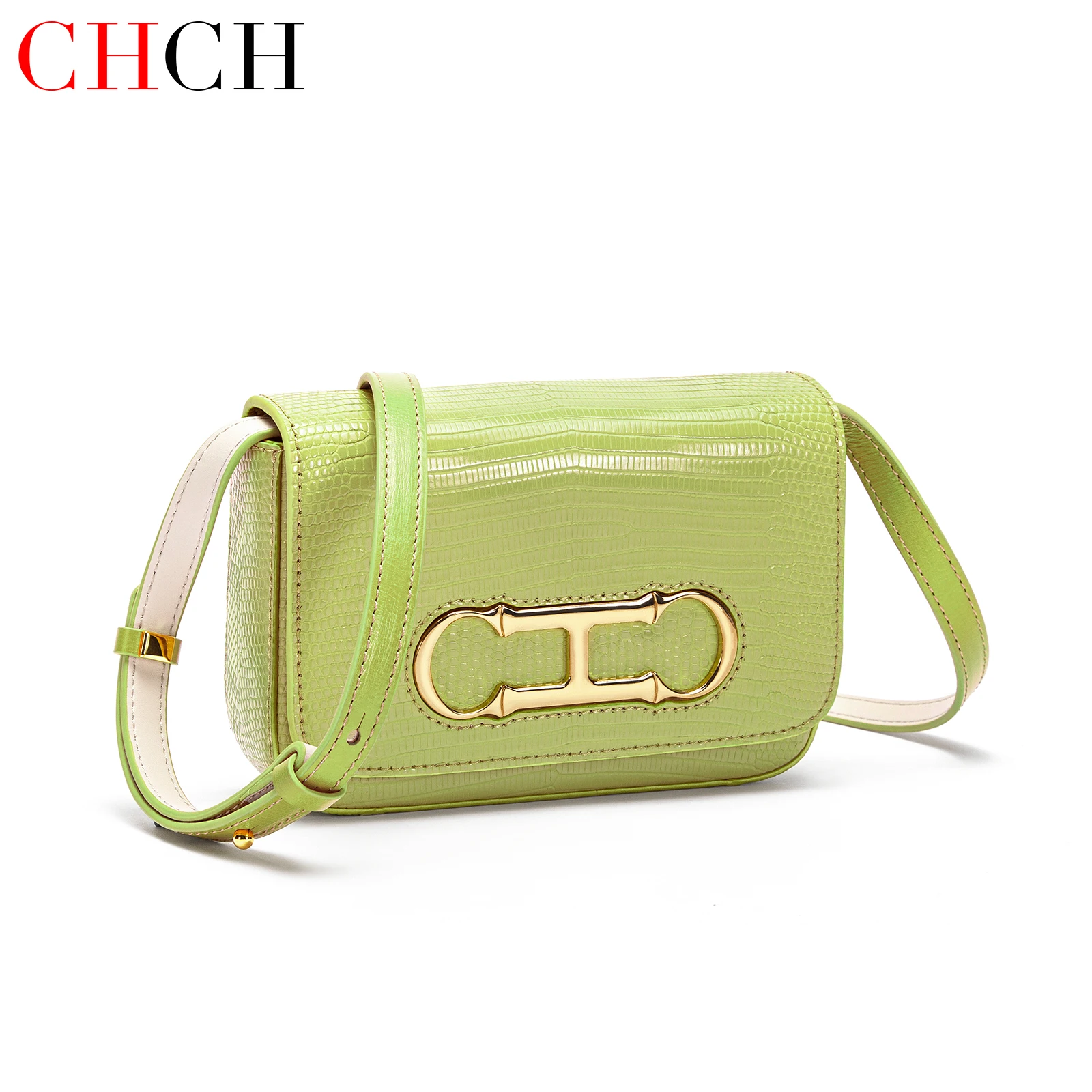 C-H Women Pink Cowhide Leather Saddle Flap Shoulder Bag,  Perfect Gift for Birthday Anniversary