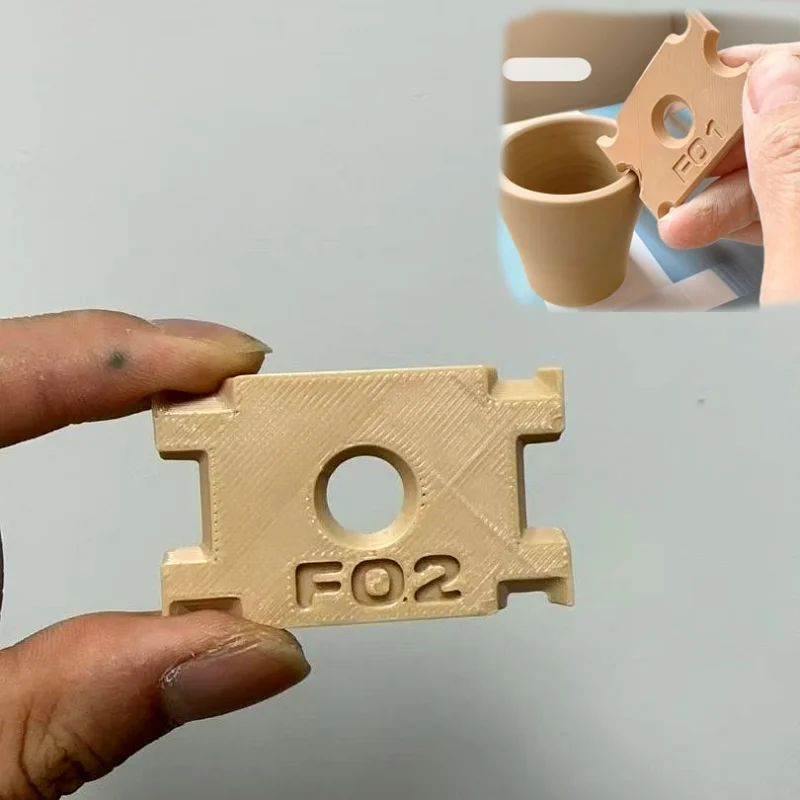 Pottery Rim Profile Shaper Tool Set Clay Vase Edge Trimming Template Ceramic Forming Scrapers  For Potters Handmade Clay Craft