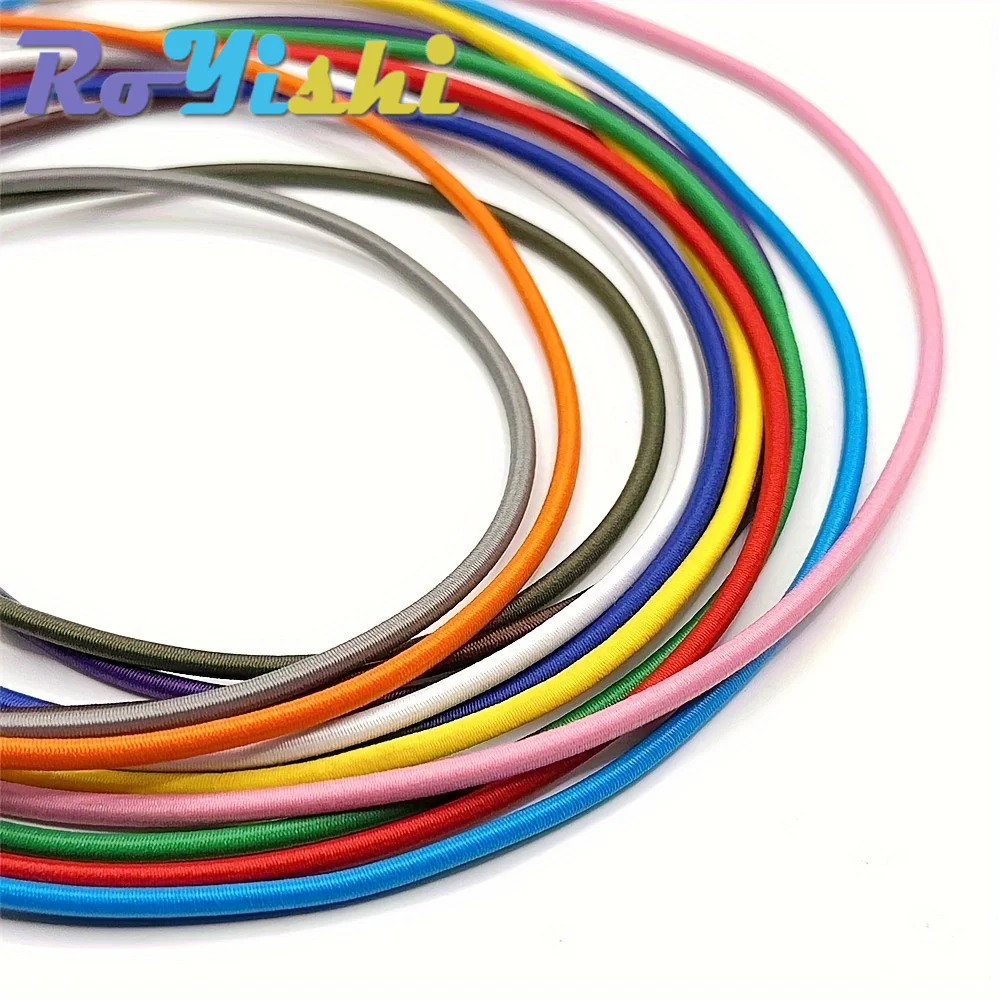 3 Yards 3mm Round Elastics Bungee Shock Cord Elastic Rope Rubber Band Strap String Cordon Shoelaces Sewing Accessories image 5