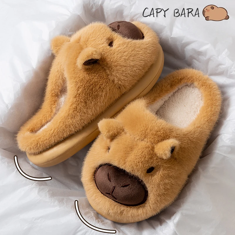 

Kapibala домашняя хлопковая швабра, удобная плюшевая зимняя теплая противоскользящая швабра для дома