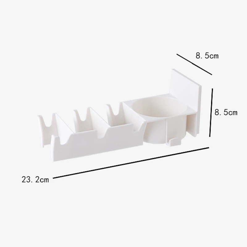 الحائط مضرب بدمنتون حامل لكمة الحرة مع الكرة شماعات 3-فتحات تخزين الرف للتنس Pickleball بينغ بونغ مجداف