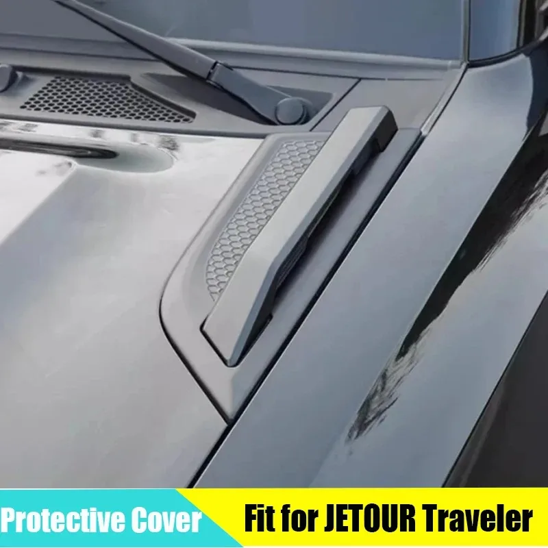 

Hood Handle Protective Cover Fit for Chery Jetour Traveler T2 2023 2024 2025 Modified Car Hood Car Exterior Trim Parts