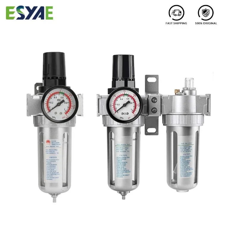 

SFC400 SFC300 SFC200 PT 1/2 1/4 Air Compressor Filter Regulator Oil Water Separator Trap Regulator Valve Pneumatic Parts