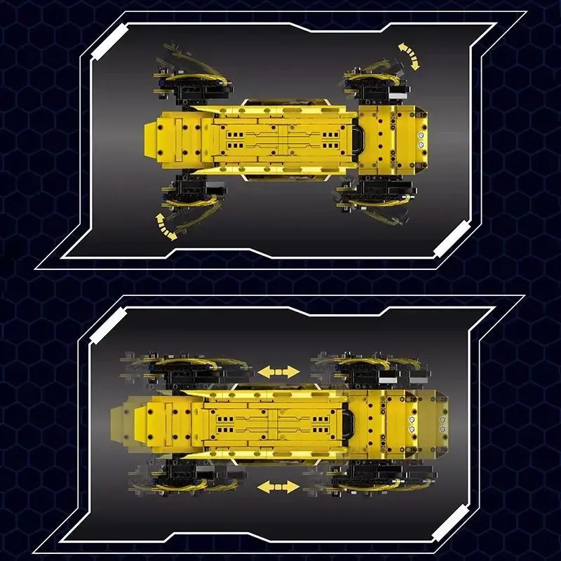 Mould King 15075S Versione aggiornata del robot cane intelligente Assemblaggio meccanico educativo per bambini Blocco di costruzione elettrico T