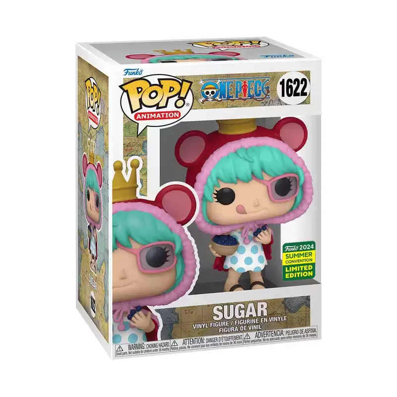 

Funko Pop аниме и манга One Piece SUGAR, ограниченная серия, наклейки, периферийные фигурки, игрушки для мальчиков, подарок, коллекционные украшения