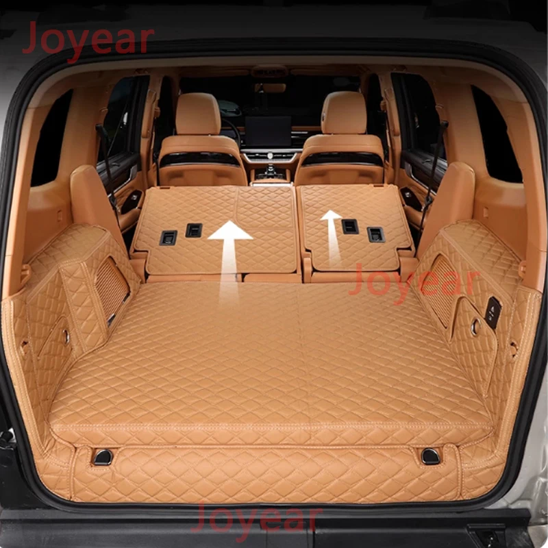 For Great Wall WEY Tank 500 Car Trunk Pad Side Pack Full Surround Leather Waterproof Car Interior Decoration Protective Supplies