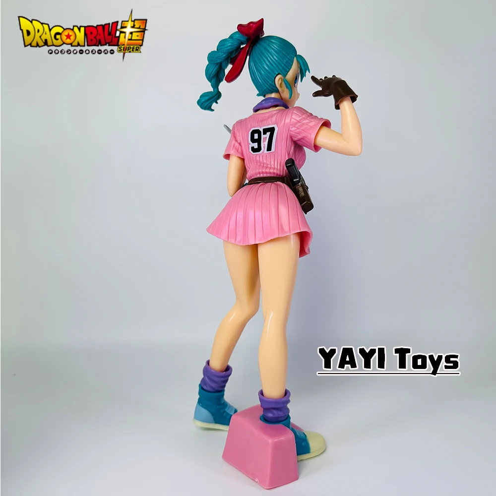 25cm Anime Dragon Ball Z Bulma Anime Figur PVC Actionfigur Niedliche Statue Modell Figurine Sammlerstück Puppen Spielzeug Geschenke – Detail 9