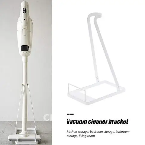 Floor Stand Storage Cleaner Parts Brush Tool Metal Vacuum Cleaner Bracket Holder Creative Bathroom Nail-free Seamless Rack