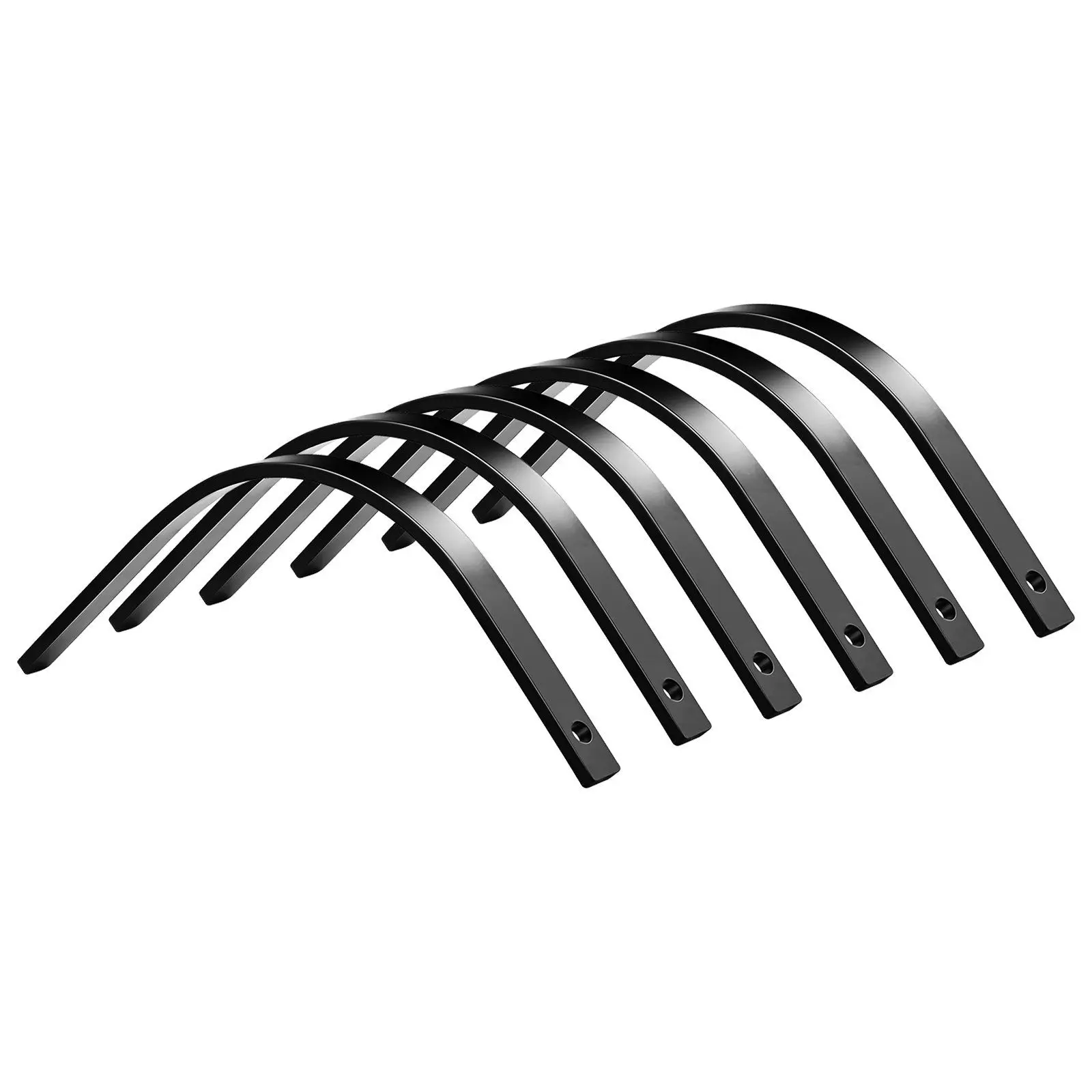 

Rock Rake Tines, 6 Pack 1" x 5/16" Bolt-Mount Landscape Rake Tines Replacement, One Bolt Hole, High-strength & Heat-treated