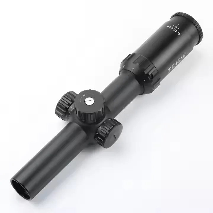 T-EagleMR 1-10x24 Compact Optical Sight Tactical Riflescope For Hunting Glass Etched Reticle llluminate Optic Fit Airgun Airsoft