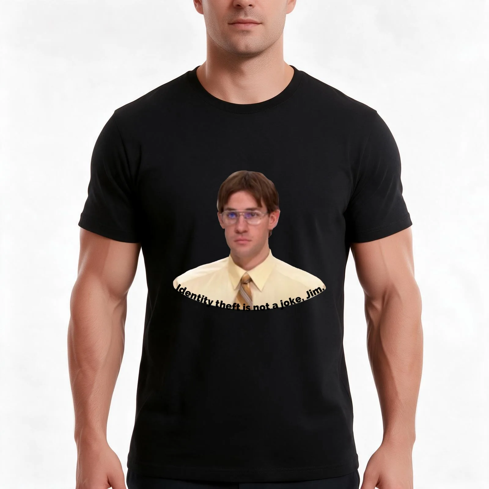 Identity Theft from the office T-Shirt Summer Casual Cotton Tee Oversized Streetwear Tops Vintage Graphic Print 100% Cotton