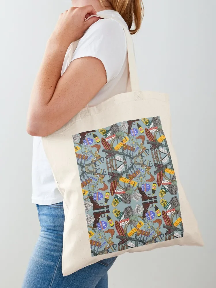 Rhode Island Landmarks Tote Bag Women's shopping bag shopper bags for women Shopper bag Canvas Tote