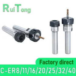C6 C8 C10 C12 C16 C20 C25 C32 C40 ER8 ER11 ER16 ER20 ER25 ER32 R40 60L 100L 150L Collet Chuck Holder CNC Milling Lengthen Tool