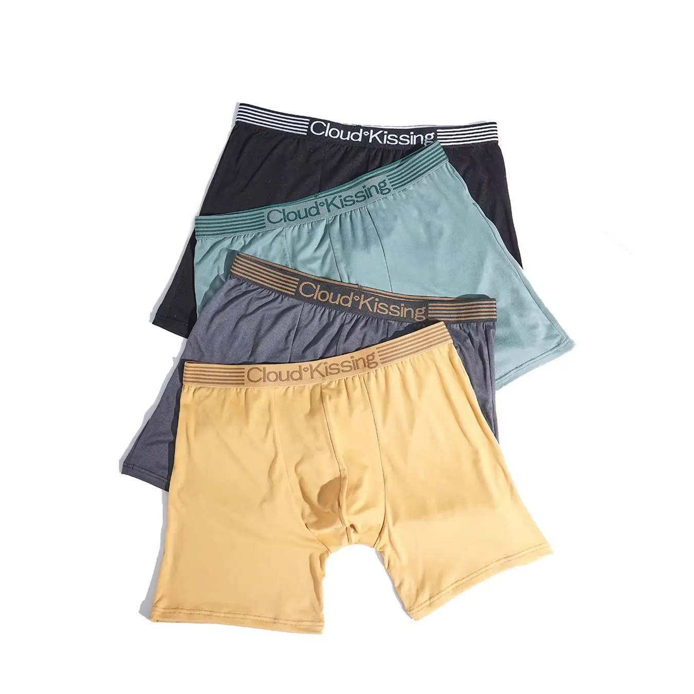 1Pc Random Cloud Kissing Men's Gentle Knit Boxer Shorts Zero-Restriction No-Pinch Flexi-Fit All-Year Essential Underwear
