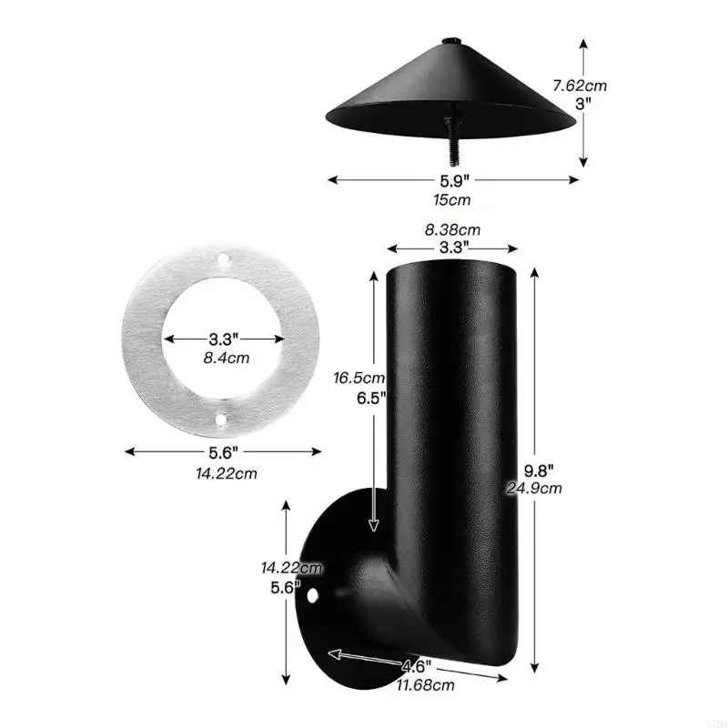 M7DA Edelstahlgrill Raucher Stapelschornstein Ersatz -Rauchrohr dauerhaft