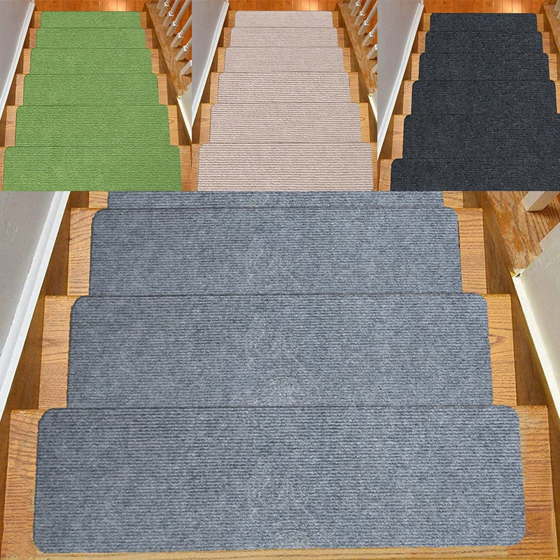 

Non-slip Stair Tread Carpet Mats self-adhesive Floor Mat Door Mat Step Staircase Household Pad Stairs Protection Pads Home Decor