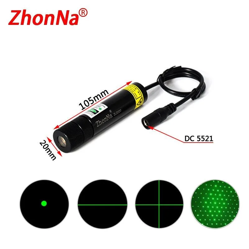 532nm greenLaser Module Woodworking Stone Cutting Equipment Positioning Infrared Cross Iine Iine DC3V Factory Direct Sales