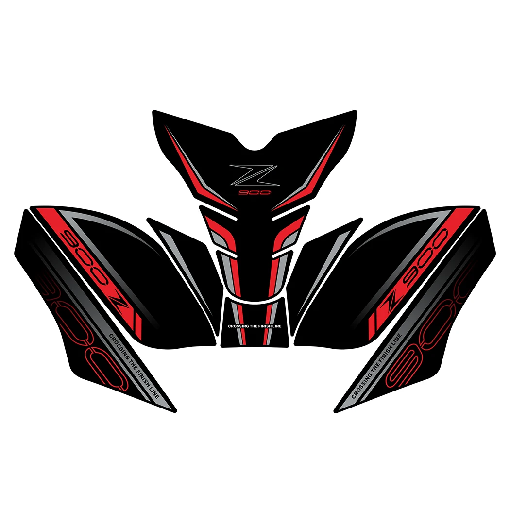 가와사키 Z900 2025 모토 액세서리 가스 탱크 패드 안티 슬립 장식 데칼 키트 자전거 연료 탱크 보호 스티커