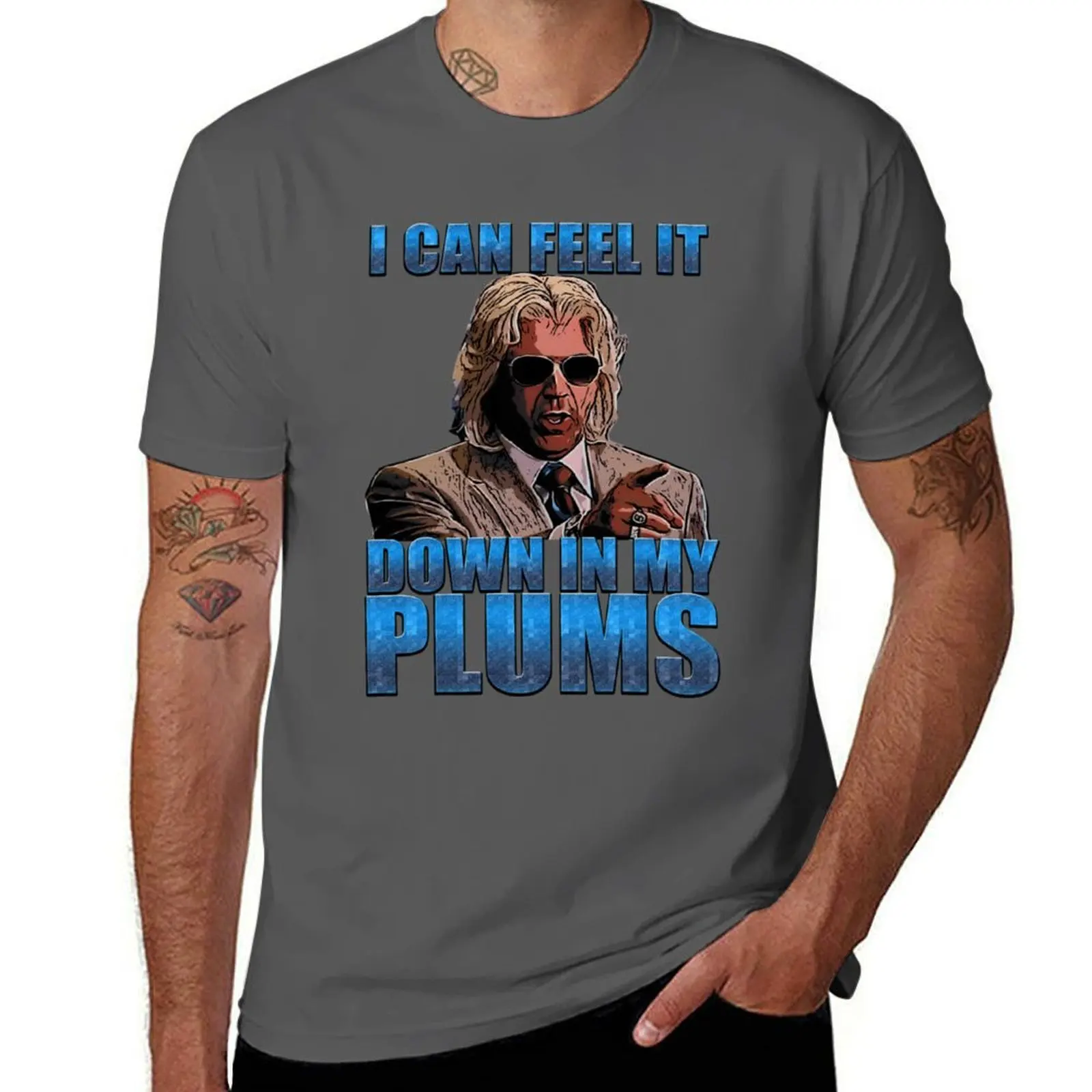 

i can feel it in my plums T-Shirt t shirt for man 100 percent cotton t shirt personalised T-Shirt