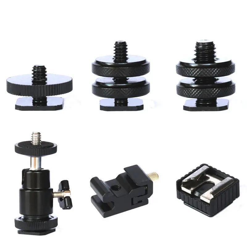 Hot Shoe Holder Extended 3/8 Conversion Holder Cold Shoe Interface 1/4 Screw Flash PTZ, Mobile Phone Holder