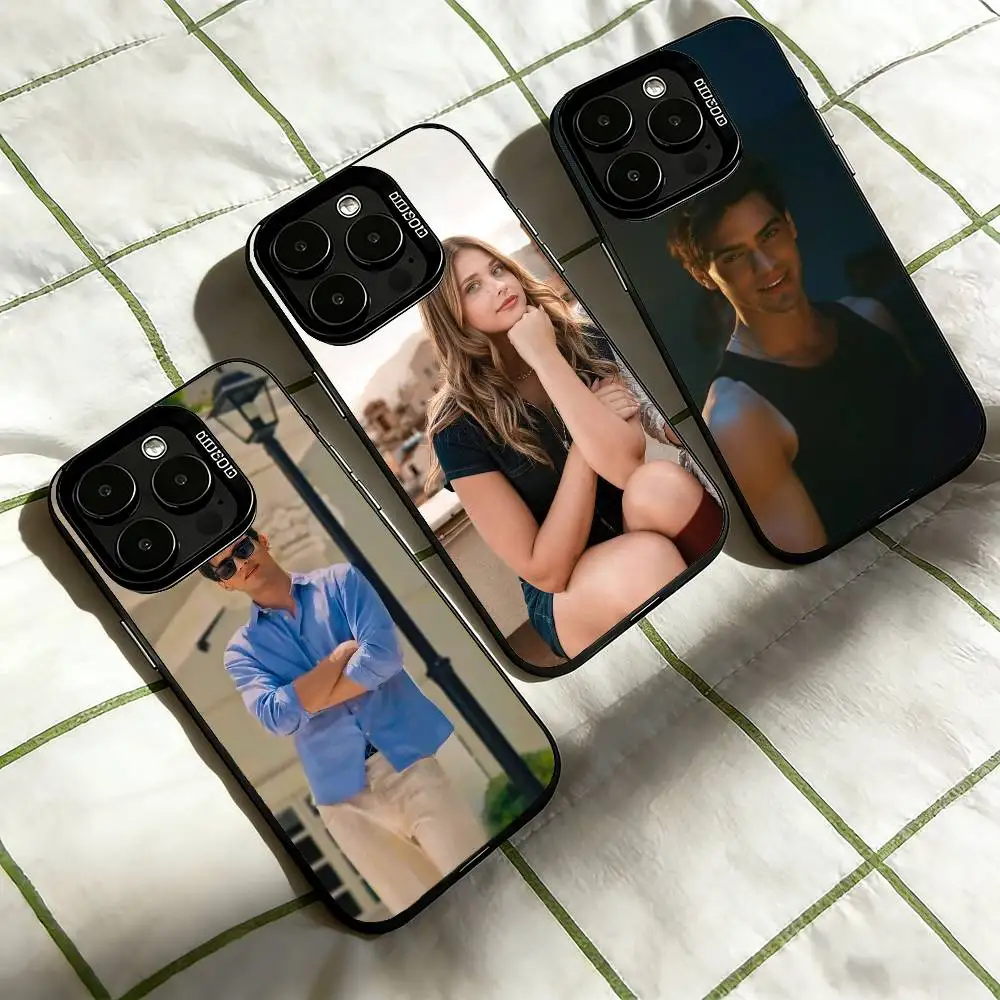 Funda para Teléfono Culpa T-Tuya Mia para iPhone 17, 16, 15, 14, 13, 12, 11 Plus, Pro Max, XS, Colorida Plateada y Negra