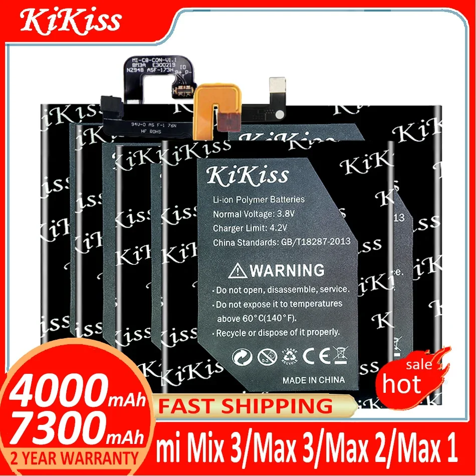 KiKiss Battery BM3K BM51 BM50 BM49 For Xiaomi mi Mix 3/Mix3/Max 3/Max3/Max 2/Max2/Max 1/Max1 batteries Batterij + Track NO