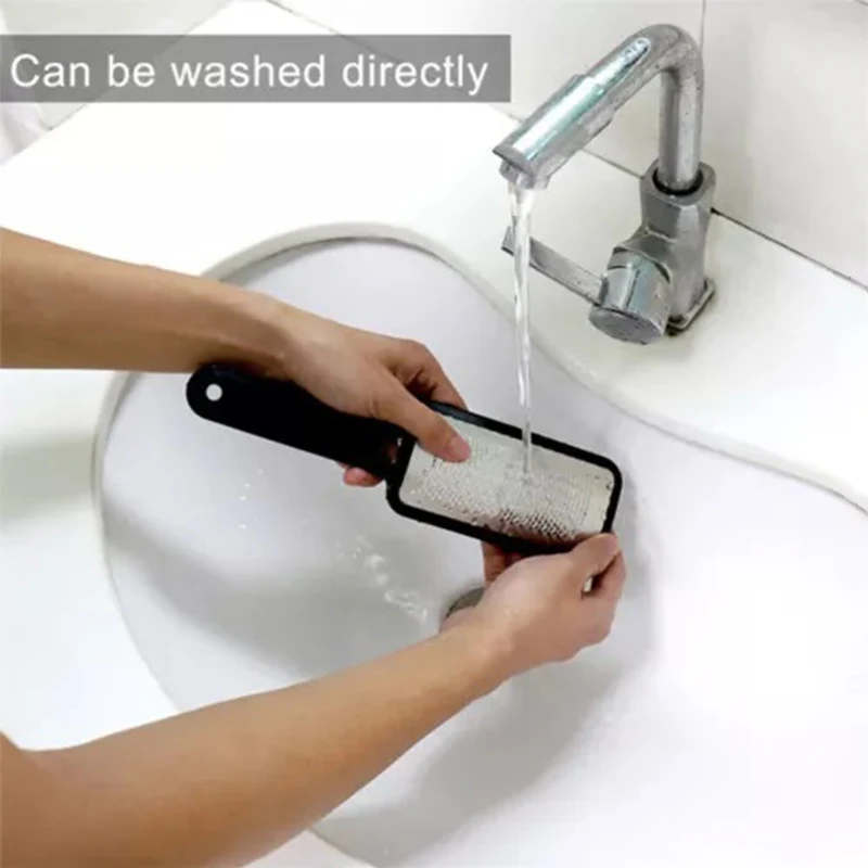 قطعة واحدة من جهاز تنظيف القدمين من الفولاذ المقاوم للصدأ لإزالة الجلد الميت ومسامير القدم، أداة العناية بالقدم، متوفرة بألوان متعددة