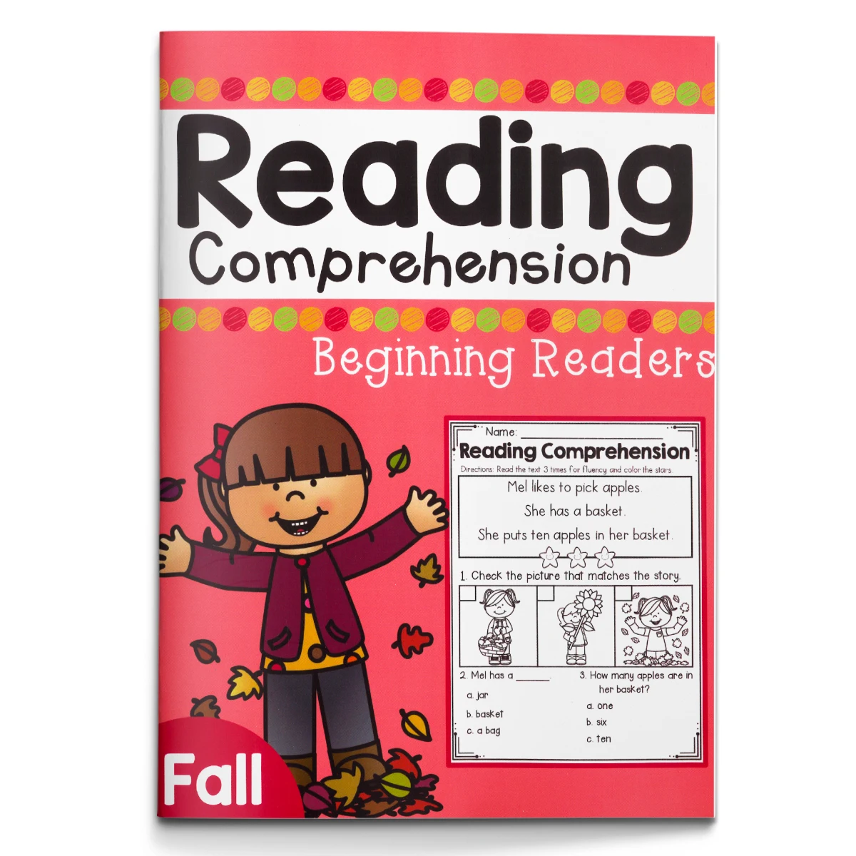 Cahier d’exercices de compréhension de lecture en anglais pour enfants, livre d’exercices de lecture, pour améliorer le vocabulaire et les compétences en lecture et en compréhension.