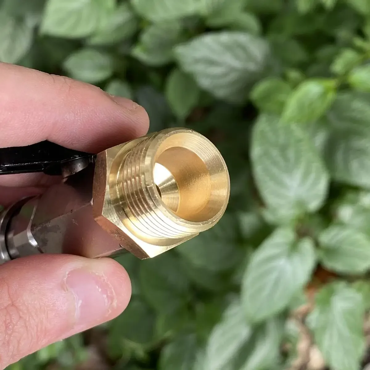 محول M22-14/15 مم مع صمام كروي واتصال سريع 1/4 بوصة - مفتاح تشغيل/إيقاف لخرطوم غسيل الضغط العالي #2