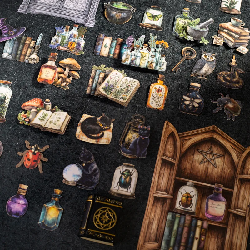 1pack/2pack 25pcs Hard Enchantment themed Cards Per Pack Any DIY Retro Trinkets Enchantment Cabinet Series