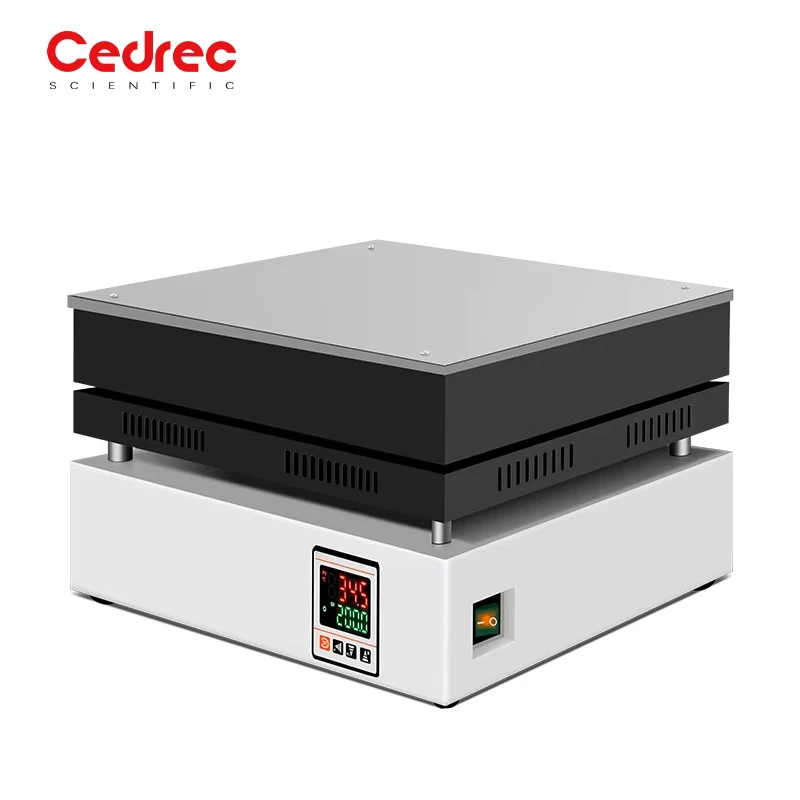 Factory Supply Electric Hot Plate 50-400℃ Stainless Steel Panel Smart Temp Control Laboratory Heating Equipment