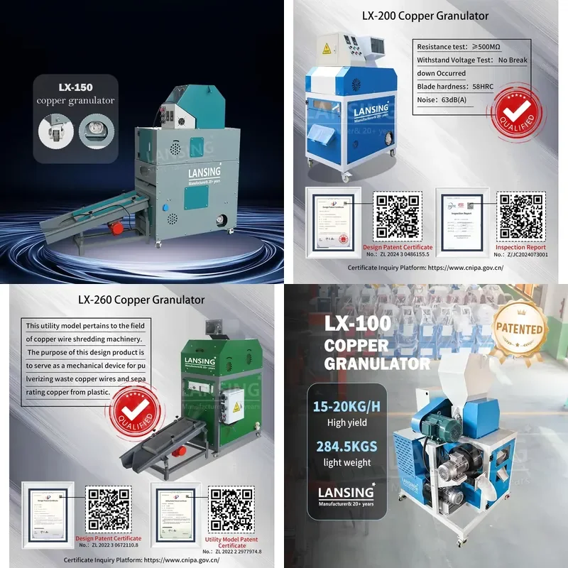 Recycling Machine 2026LANSING Home Use Waste Copper Wire Recycling Low Price Automatic Metal Recycling Mini Scrap