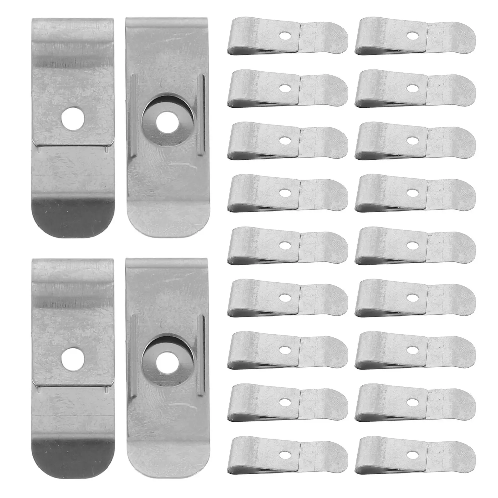 50Pcs Tape Measure Buckle Stainless Steel Measuring Tape Clip Quick Replace Tool Belt Holder for Electrical Repairs