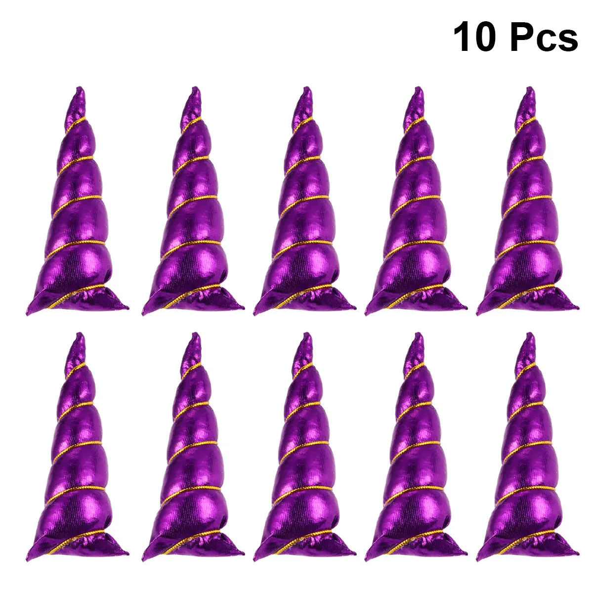 

10Pcs Unicorn Hair Hoop Party Headband Accessories Premium Comfortable Safe for Dancing Halloween Carnival