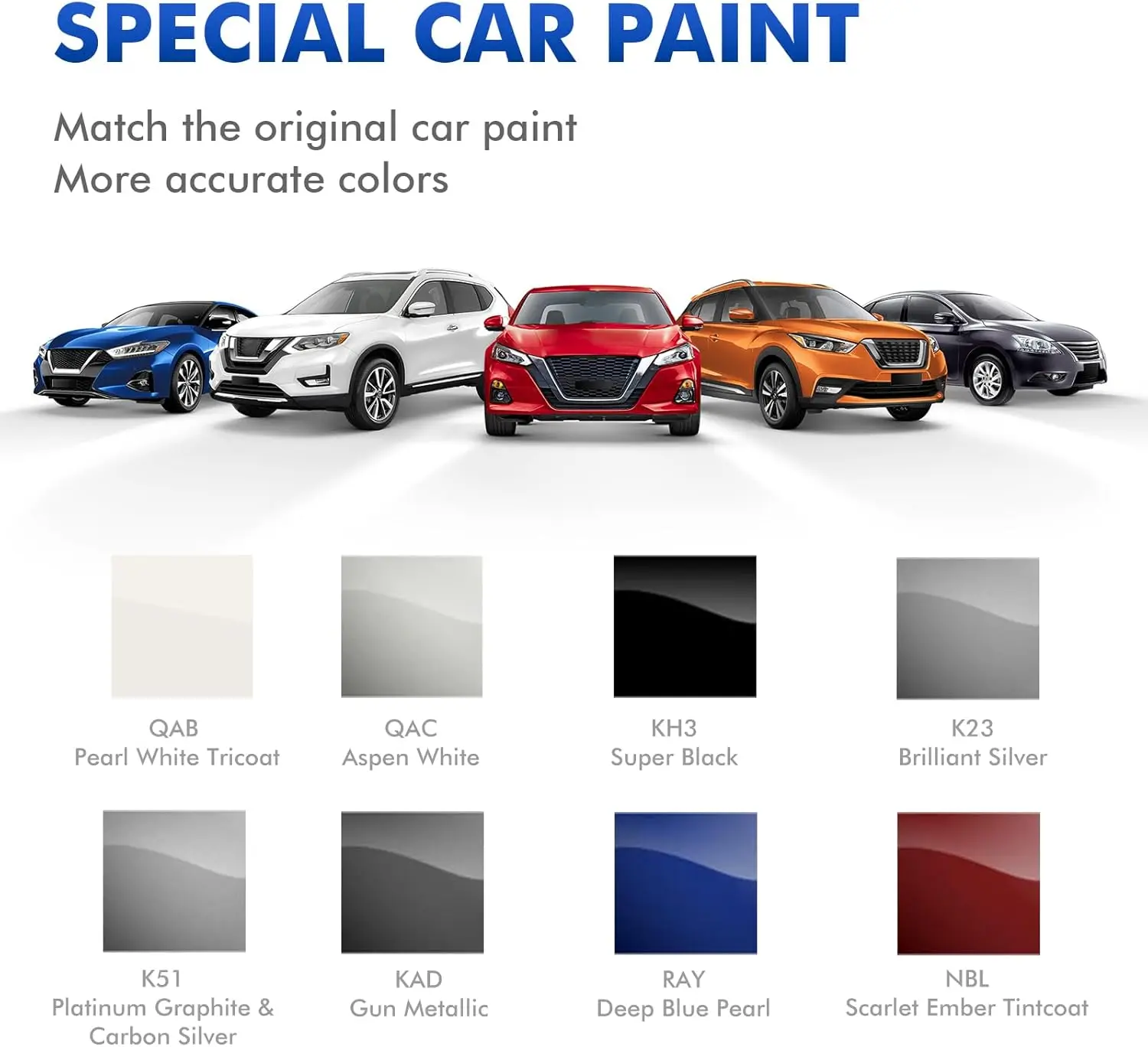 Scarlet Ember(NBL) for Nissan Touch Up Paint Pen Precise Color Match for Car Paint Scratch RepairQuickly and Easily Fix Chips an