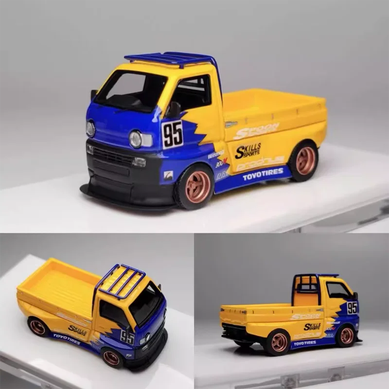 Масштаб YM 1:64 Carry Hoonigan D12, широкий пикап, модель автомобиля из смолы, диорамы, автомобиль, сувенир, праздничный подарок, дисплей, хобби Масштаб YM 1:64 Carry Hoonigan D12, широкий пикап, модель автомобиля из смолы, диорамы, автомобиль, сувенир, праздничный подарок, дисплей, хобби