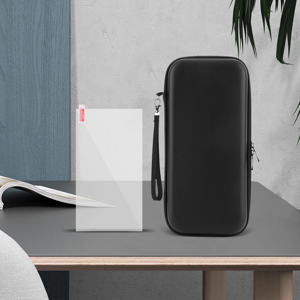 Чехол для переноски из искусственной кожи и защитная пленка для экрана для Switch 2, защитная дорожная сумка, противоударная сумка-органайзер на молнии, аксессуары для игр