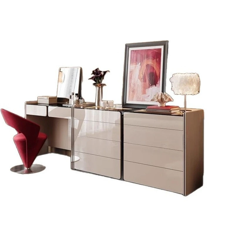 

Italian style, light luxury, balcony, leisure, high sense, dressing table, makeup stool, single chair, rotating