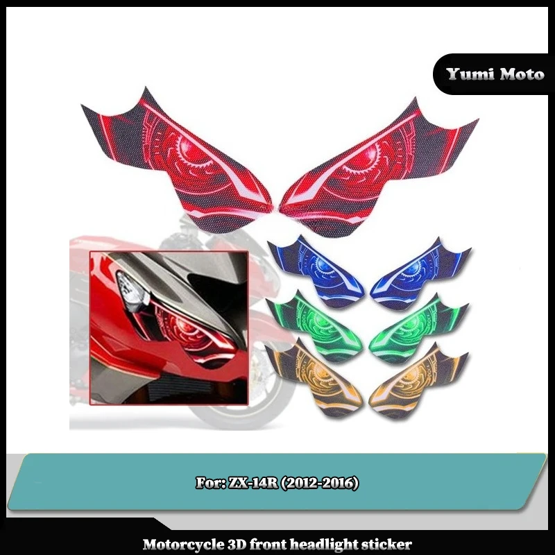 

Motorcycle Front Headlight Protection Guard Sticker Head Light Decals Fit for KAWASAKI ZX14R ZX-14R ZX 14R 2012-2016 2015 2014