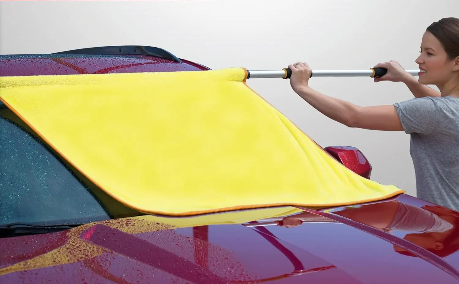 

ShamPow Quick Car Dry Chamois Shammy Microfiber Cloth Towel \u2013 Dry Your Entire Car in Less Than 60 Seconds \u2013 No Water S