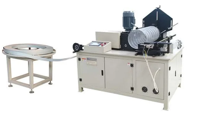 Expanded Mesh Pipe Spiral Air Filter Core Tube Roll Making Machine