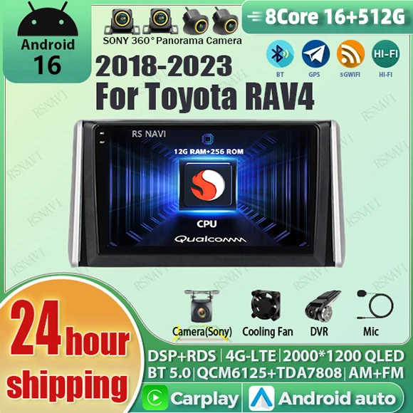Rádio Multimídia Android 16 para Carro Renault RS Fluence Samsung SM3 2008 2010 2014 com Android Auto Wireless Carplay 4G