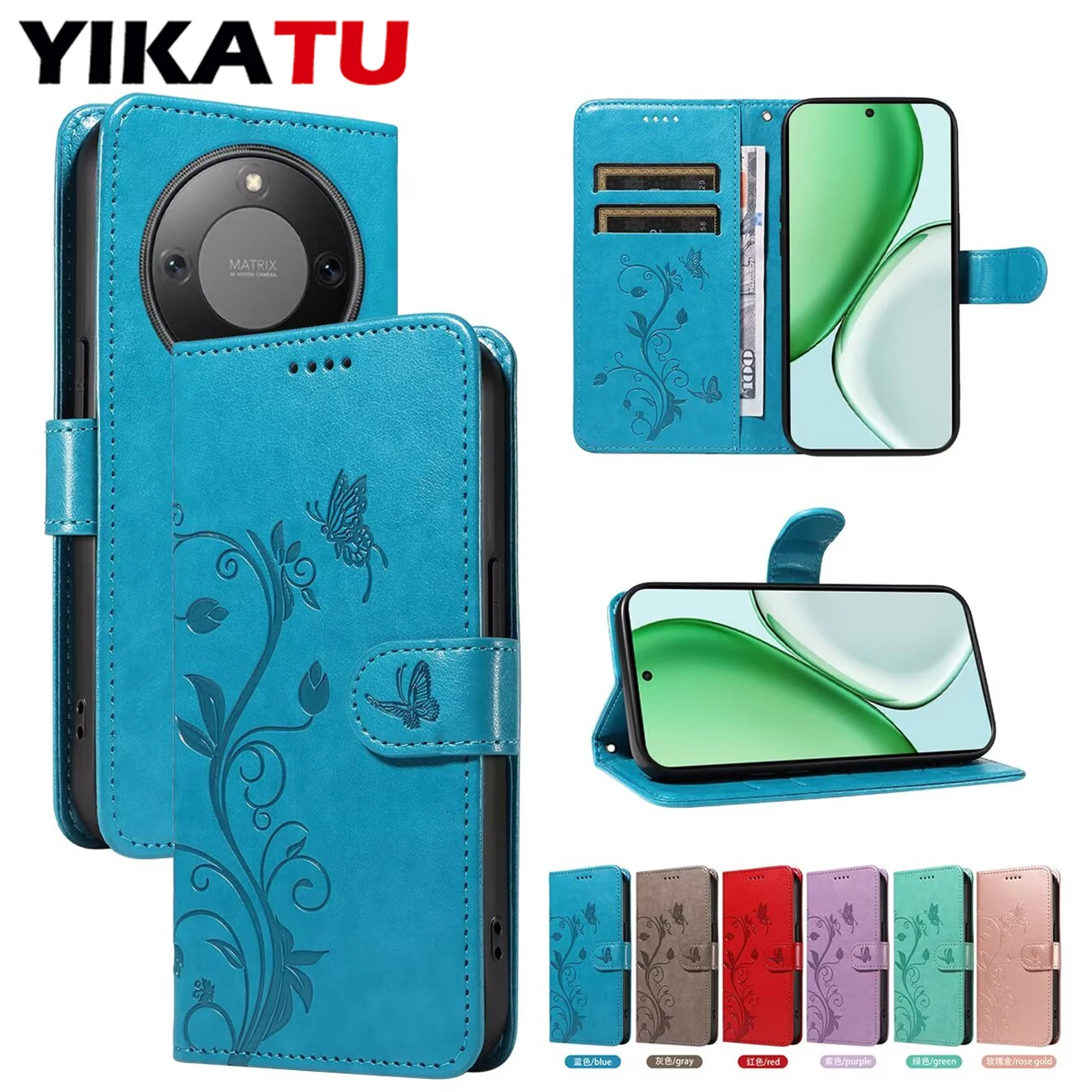 

Magnetic Card Flip Slot Wallet Leather Case For Huawei Honor 500 Pro 5G 400 Smart 300 Ultra 200 100 90 70 Lite 50 20 20S 10 9