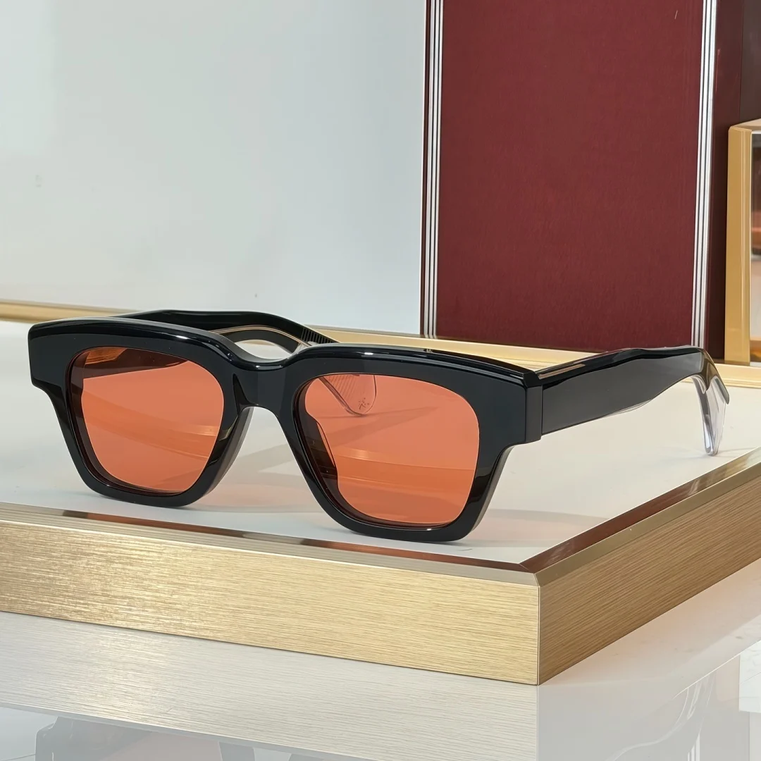 JM FELLINI 52-20 Top Quality Mens Sunglasses for Women Classic Punk Luxury Acetate UV400 Designer Sunglasses With Box